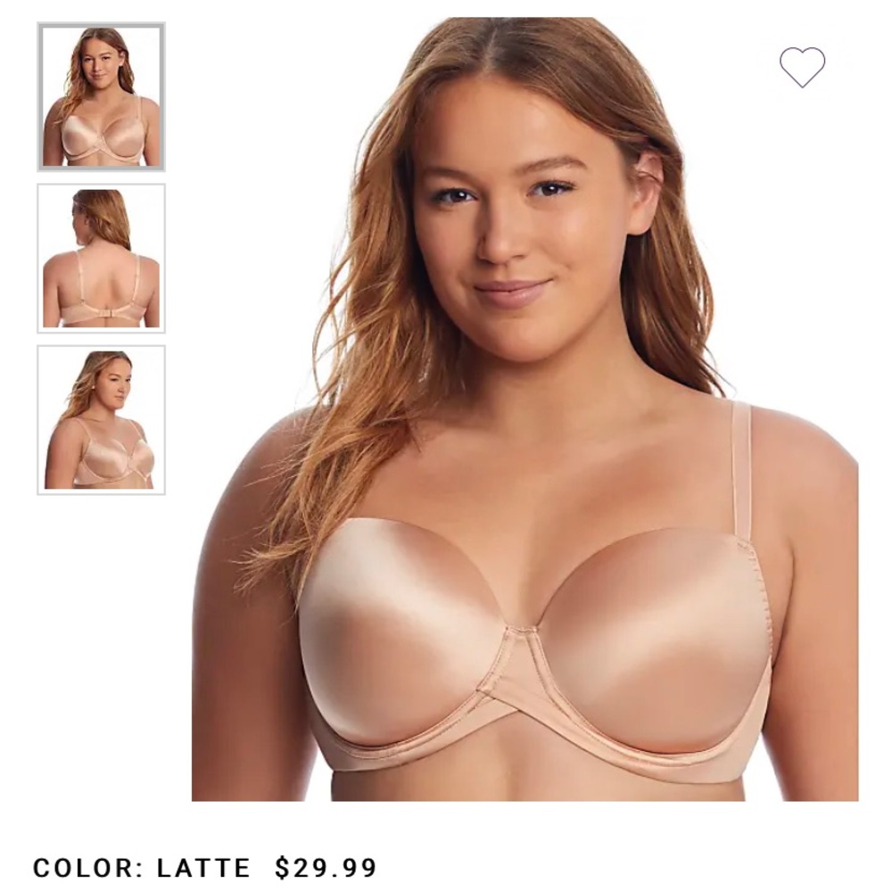 Curvy Kate T-shirt balcony mounded bra 34H